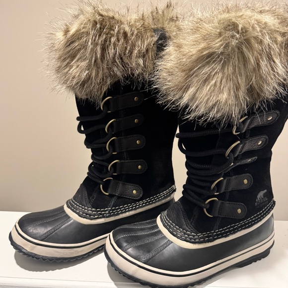 Sorel Joan of Arctic Black Snow Boots 6.5 - Picture 5 of 7